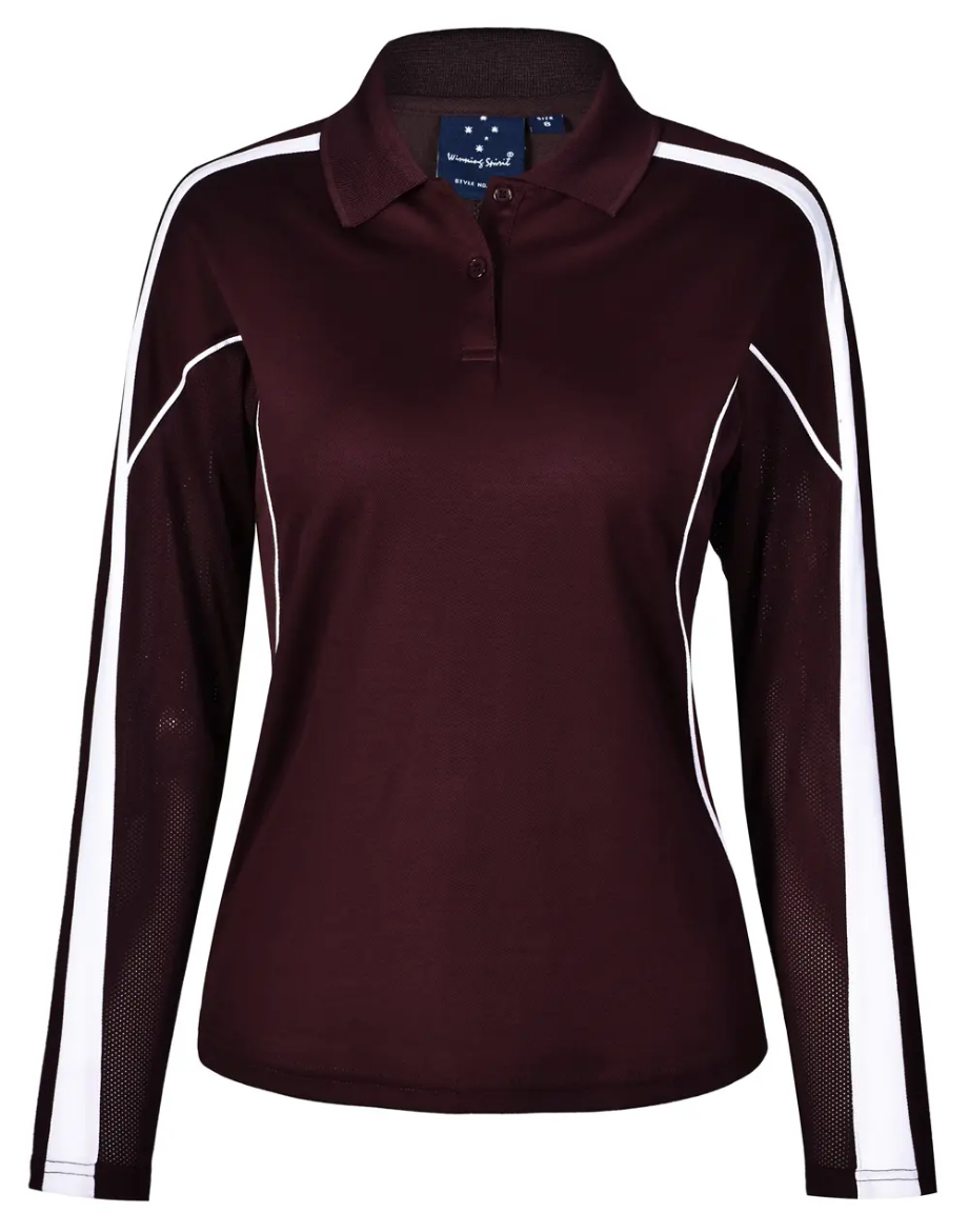 Picture of Winning Spirit, Ladies TrueDry L/S Polo